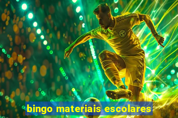 bingo materiais escolares