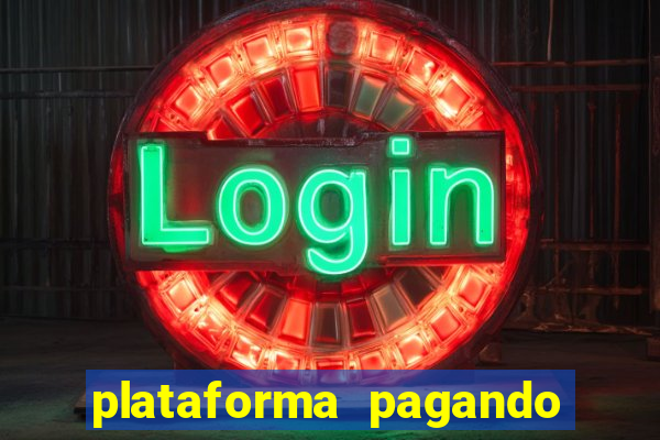 plataforma pagando bem hoje